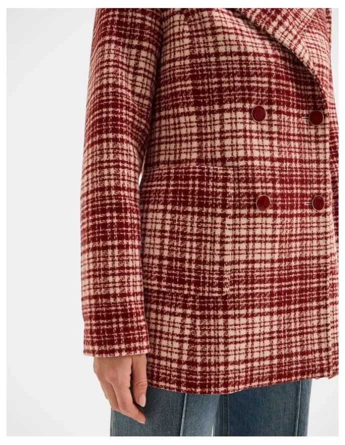 Review Mila Check Peacoat