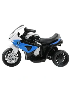 Rigo Kids Electric Ride On Car Police Motorcycle Motorbike BMW Licensed S1000RR Blue in Blue
