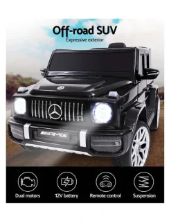 Rigo Mercedes Benz AMG G63 Ride-On Car in Black
