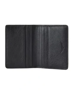 R.M.Williams Farrier Fold Cardholder Wallet in Black