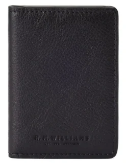 R.M.Williams Farrier Fold Cardholder Wallet in Black