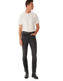 R.M.Williams Loxton Slim Tapered Denim Jeans in Vintage Black