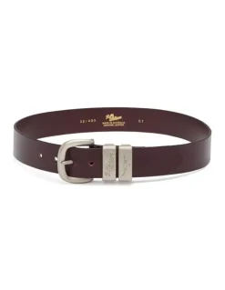 R.M.Williams Solid Hide Belt 3 Piece in Chestnut