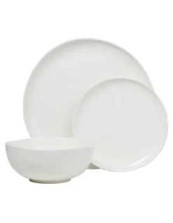 Robert Gordon Shell New Bone China 12 Piece Dinner Set in White
