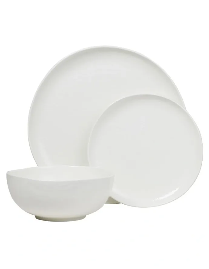 Robert Gordon Shell New Bone China 12 Piece Dinner Set in White