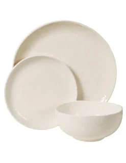 Robert Gordon Shell 12pc Dinner Set in Speckled White