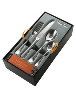 Robert Welch Radford Bright 24 Piece Cutlery Set Gift Boxed in Silver