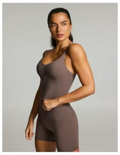 Rockwear Base One Support Singlet Milk Choc