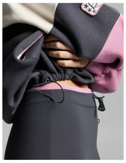 Rockwear Cosy Fleece Blocked Snap Crew Zinc