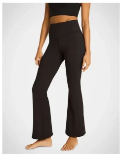 Rockwear Flared Pocket Yoga Pants in Black