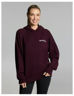 Rockwear Heritage Knit Hoodie Cherry Cola