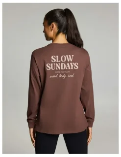 Rockwear Loose Fit Long Sleeve Tee Pecan