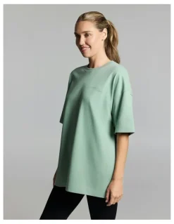 Rockwear Luxe Brushed Oversize Tee Matcha