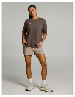 Rockwear Luxe Loose Fit Tee Milk Choc