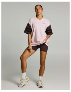 Rockwear Oversize Blocked Tee Pink Lemonade