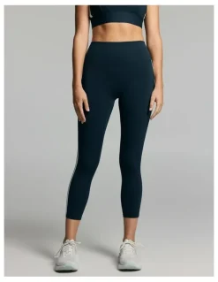 Rockwear Side Stripe Ankle Grazer Tights Teal