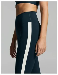 Rockwear Side Stripe Ankle Grazer Tights Teal