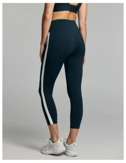 Rockwear Side Stripe Ankle Grazer Tights Teal