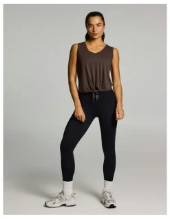 Rockwear Tie Front Tank Carob
