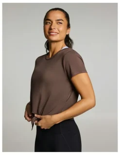 Rockwear Tie Front Tee Carob