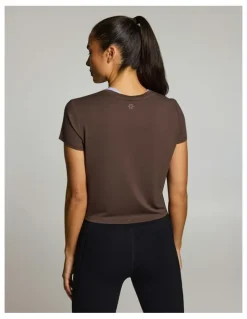 Rockwear Tie Front Tee Carob