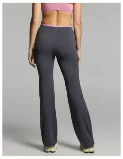 Rockwear Tipped Tie Front Slim Flared Tights Zinc