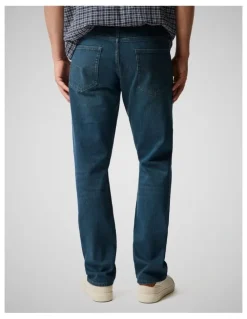 Rodd & Gunn Kurow Relaxed Fit Italian Denim Short Leg in Mid Blue
