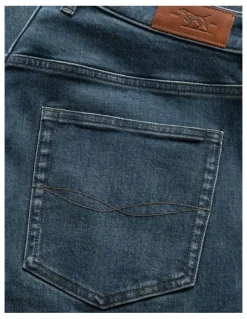 Rodd & Gunn Kurow Relaxed Fit Italian Denim Short Leg in Mid Blue