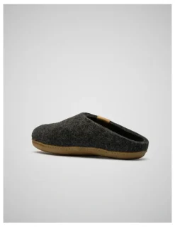 Rodd & Gunn Wanaka Wool Slipper in Charcoal