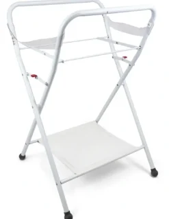 Roger Armstrong Roger Armstrong Oasis Bath Stand Folding Fabric Shelf Rubber Feet Legs