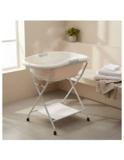 Roger Armstrong Roger Armstrong Oasis Bath Stand Folding Fabric Shelf Rubber Feet Legs