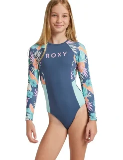 Roxy Active One Piece Rash Vest in Indigo