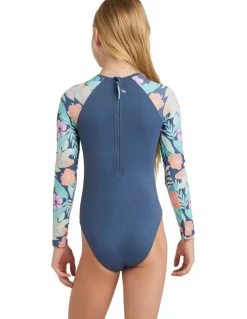 Roxy Active One Piece Rash Vest in Indigo