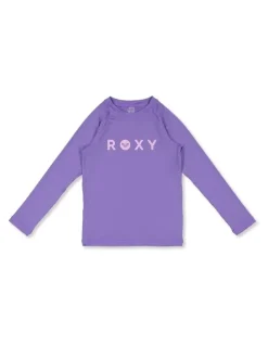 Roxy Girls 2-7 Essential Long Sleeve Rashguard in Purple