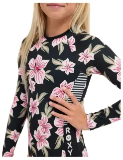 Roxy Girls 8-16 Of The Pacific Long Sleeve One Piece Swimsuit in Assorted