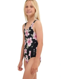 Roxy Girls 8-16 Of The Pacific One Piece Swimsuit in Assorted