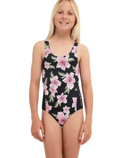 Roxy Girls 8-16 Of The Pacific One Piece Swimsuit in Assorted