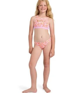 Roxy Girls 8-16 Petal Party Crop Top Two Piece in Purple