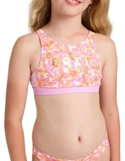 Roxy Girls 8-16 Petal Party Crop Top Two Piece in Purple