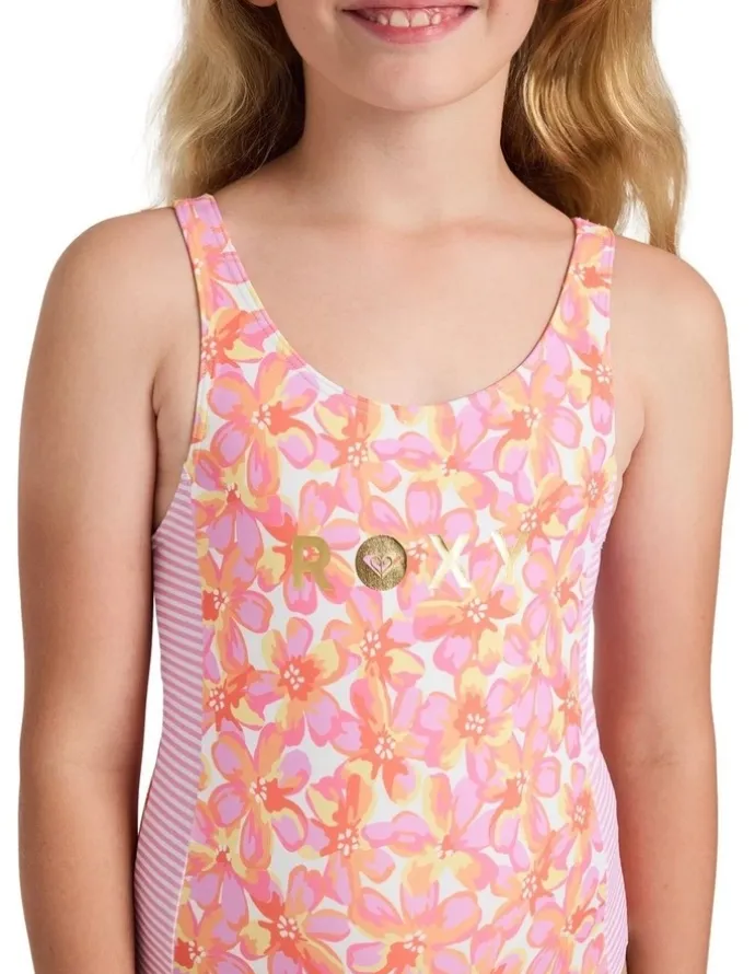 Roxy Girls 8-16 Rg Petal Party One Piece Swimsuit in Assorted