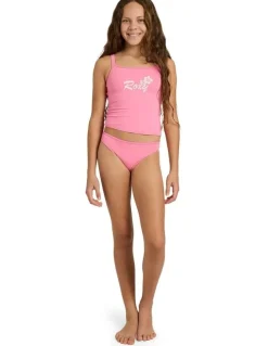 Roxy Girls 8-16 Summer Wave Tankini Two Piece in Pink