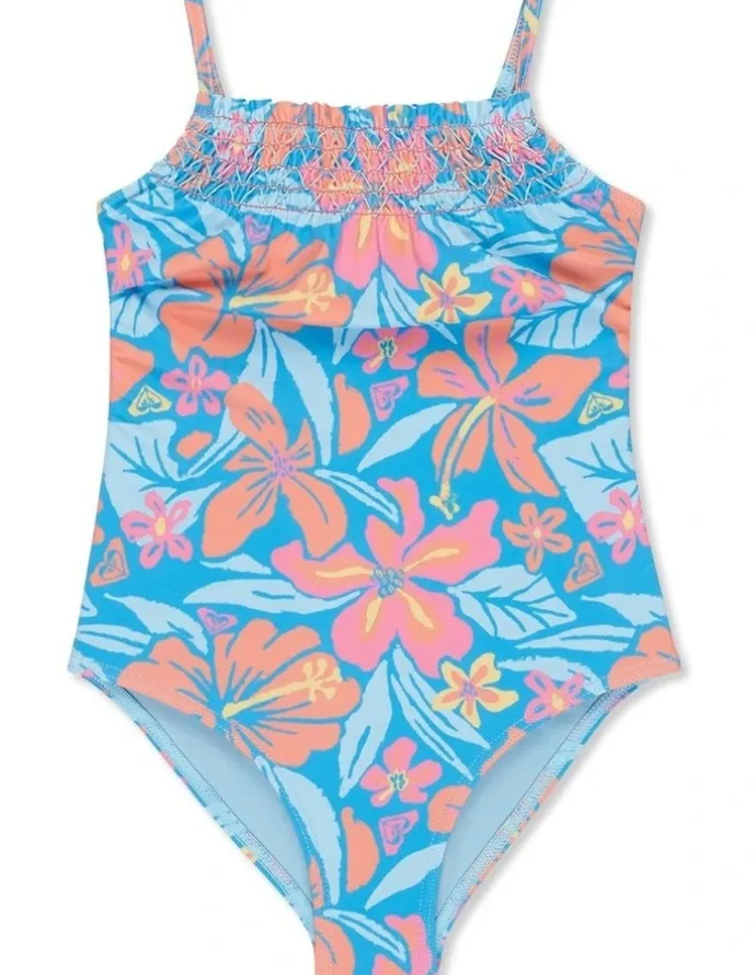 Roxy Hibiscus Hugs One Piece Swimsuit in Blue