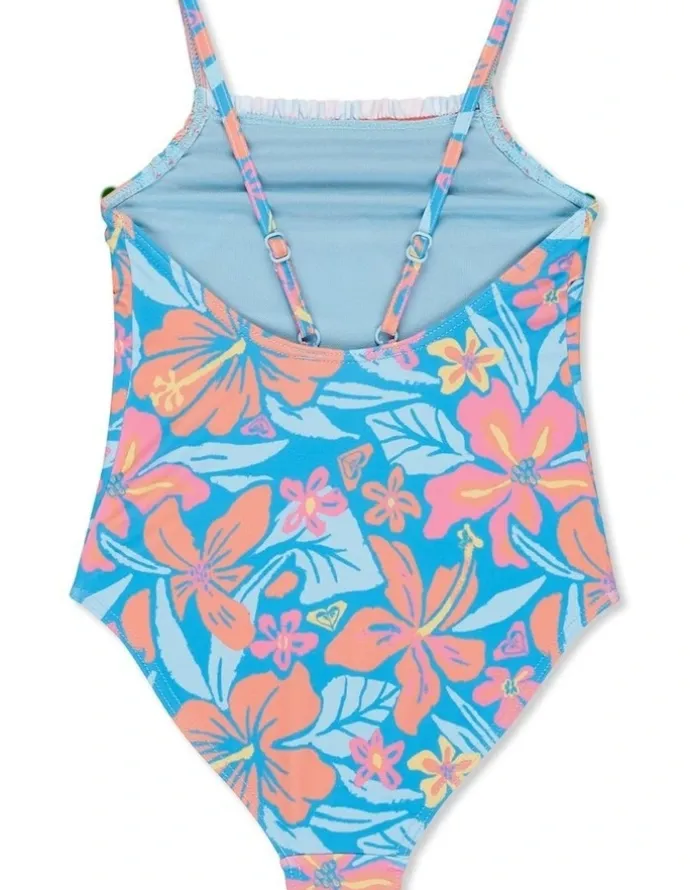 Roxy Hibiscus Hugs One Piece Swimsuit in Blue