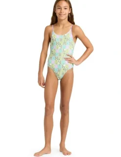 ROXY Letter Up One Piece Swimsuit in Multi