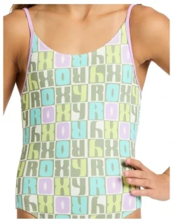 ROXY Letter Up One Piece Swimsuit in Multi