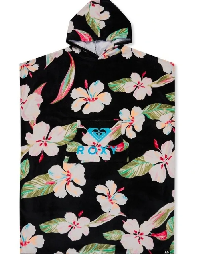 Roxy Stay Magical Printed Hooded Towel Black
