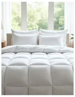 Royal Comfort 50% Duck Down 50% Duck Feather 500 Gsm Quilt in White