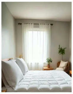 Royal Comfort Duck Feather and Down Mattress Topper 1800GSM Pillowtop Underlay in White