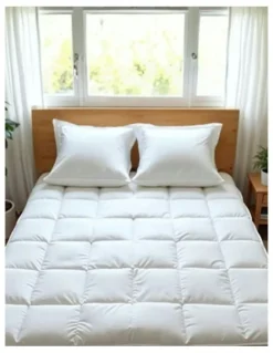 Royal Comfort Duck Feather and Down Mattress Topper 1800GSM Pillowtop Underlay in White