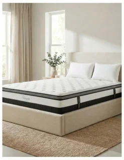 Royal Comfort Euro Top Mattress Medium Firm Hybrid Design in White
